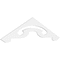 Ekena Millwork Pitch Northwest Architectural Grade PVC Gable Pediment, 72"W x 18"H x 1"P (6/12) GPP072X018X100NOR - alternate 1
